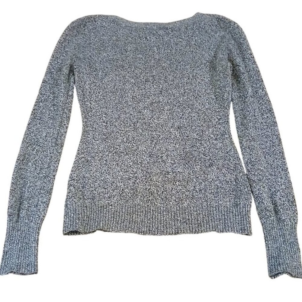 EXPRESS Black/Gray Slim Fit Crew Neck Sweater - Like New - Picture 8 of 10
